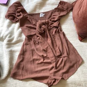 Princess Polly tie front Romper